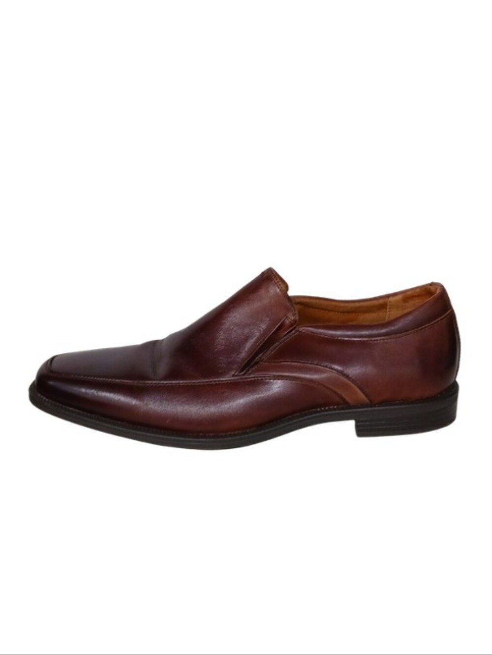 Florsheim Loafers Men's 9 Brown Leather Slip-on Square Moc Toe Professional Shoe